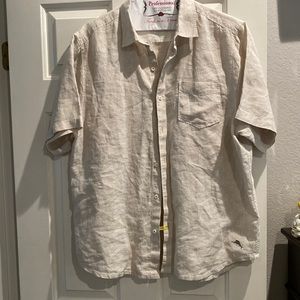 Tommy Bahama button up linen shirt, size large